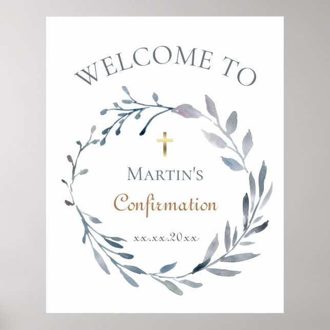 Confirmation welcome poster (Front)