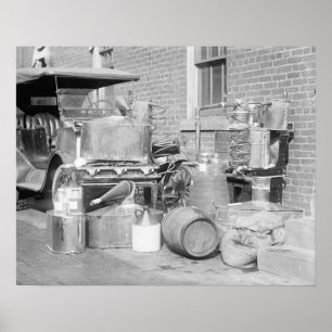 Confiscated Moonshine Still, 1922 Poster