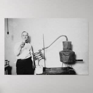 Confiscated Moonshine Still - Prohibition Era Poster