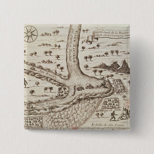 Confluence of the Niger 15 Cm Square Badge (Front)