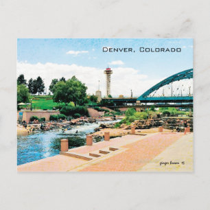 Confluence Park, Cherry Creek-South Platte, Denver Postcard