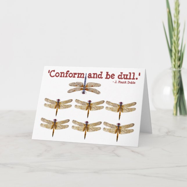 Conform and be dull. card (Front)