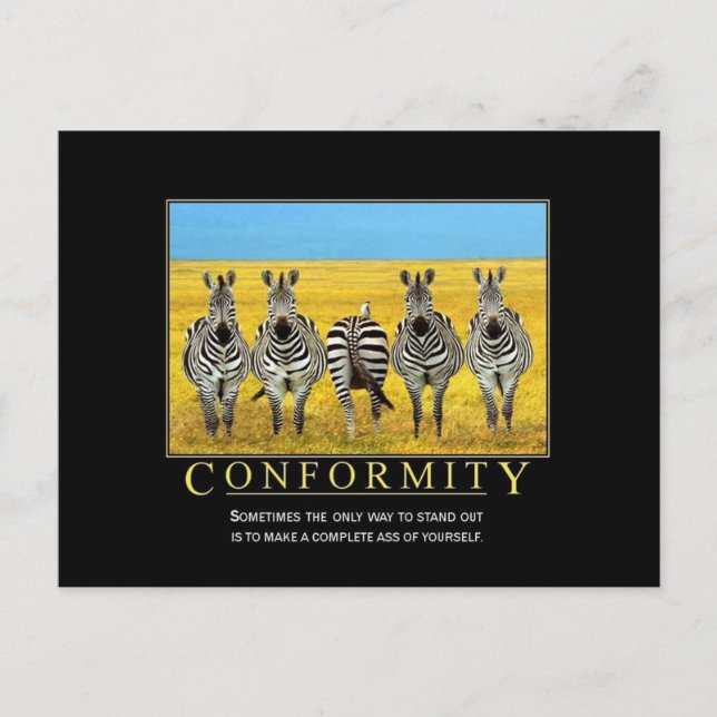 Conformity Postcard (Front)
