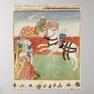 Confrontation of Two Knights before the King Poster