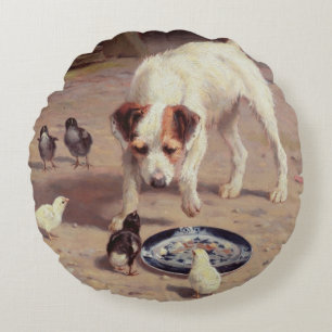 Confrontation Round Cushion