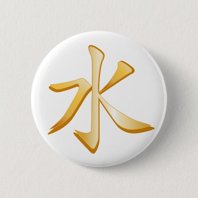 Confucianism Symbol 6 Cm Round Badge (Front)