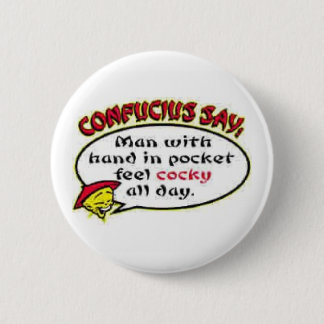 Confucious 6 Cm Round Badge