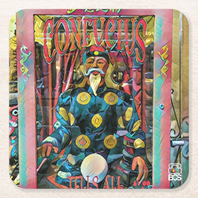 Confucius Paper Coaster (Front)
