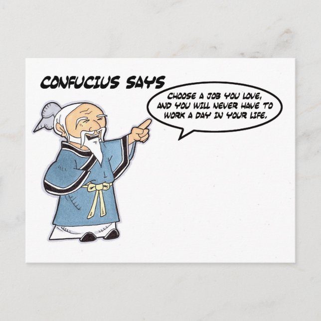 Confucius Post Card (Front)