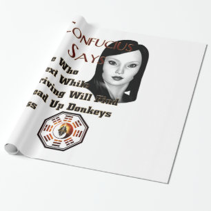 Confucius Says Wrapping Paper