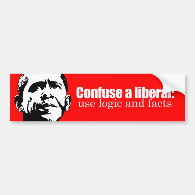 Confuse a liberal Bumpersticker Bumper Sticker (Front)