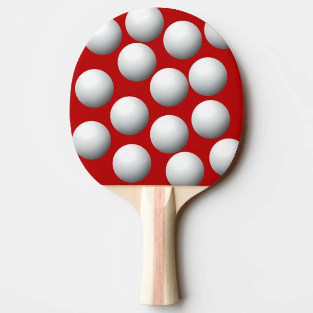 Confuse Your Opponent Multiple Balls On It Ping Pong Paddle (Back)