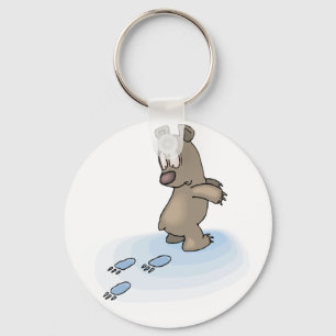 Confused Bear Key Ring