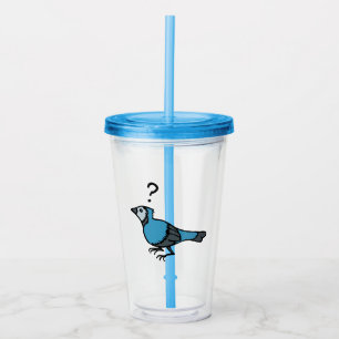 Confused Bird Acrylic Tumbler