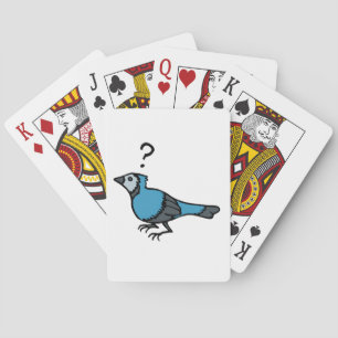 Confused Bird Playing Cards