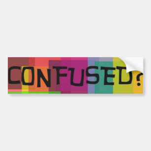 Confused Bumper Sticker