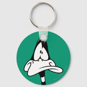 Confused DAFFY DUCK™ Face Key Ring