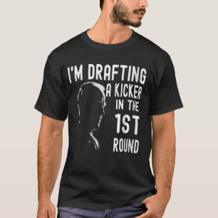 Confused Drafting Kicker Funny Fantasy Football Dr T-Shirt