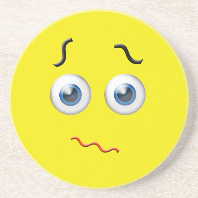 Confused  Emoji Coaster (Front)
