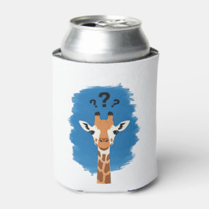 Confused Giraffe Classic T-Shirt_1 Can Cooler