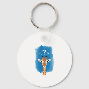 Confused Giraffe Classic T-Shirt Key Ring