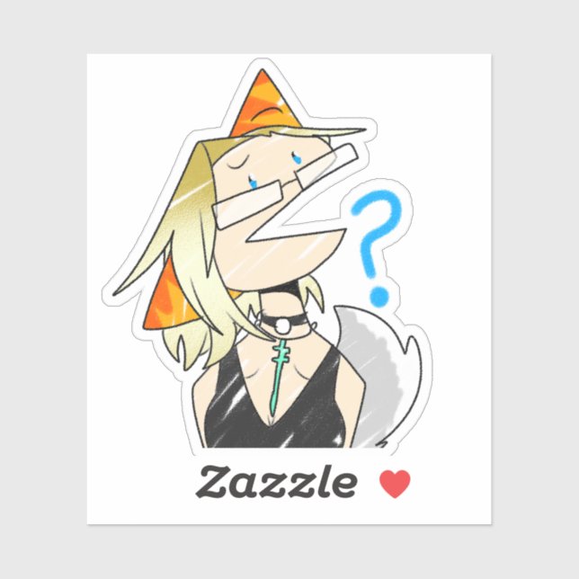 Confused Gloryheart Sticker (Sheet)