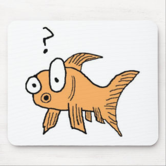 Confused Goldfish Mouse Pad