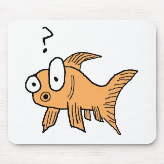 Confused Goldfish Mouse Pad (Front)