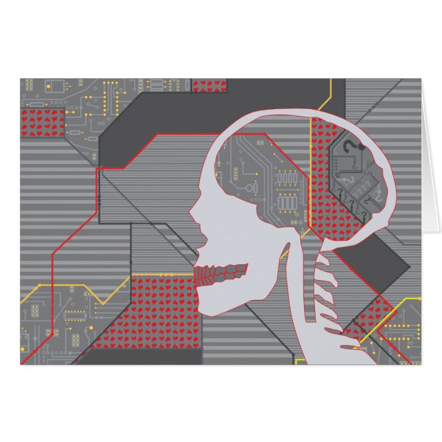 confused heart logicskull (Front Horizontal)