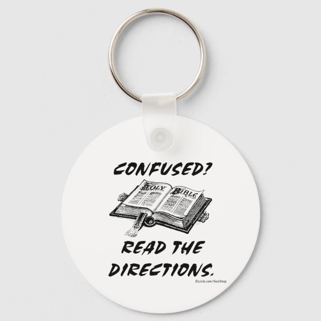 Confused Key Ring (Front)