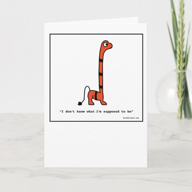 Confused Monster - Greeting Card (Front)