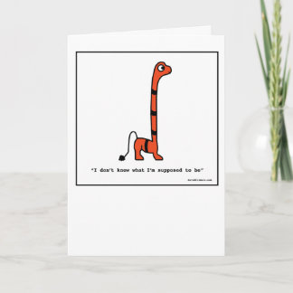 Confused Monster - Greeting Card