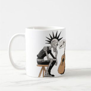 Confused Music Robot Coffee Mug