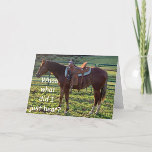 "CONFUSED-NAY BRAY OR WHINNY" FOR YOUR BIRTHDAY CA CARD
