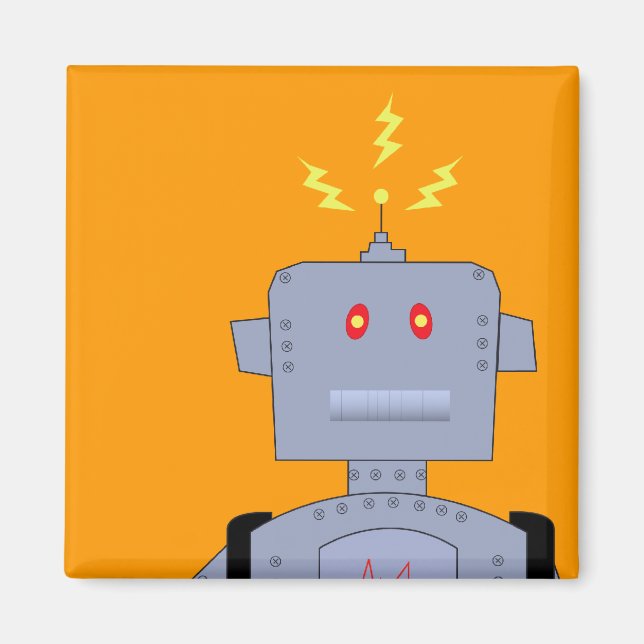 confused robot magnet (Front)