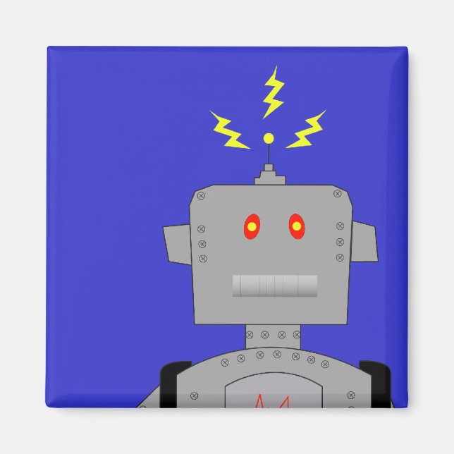 confused robot magnet (Front)