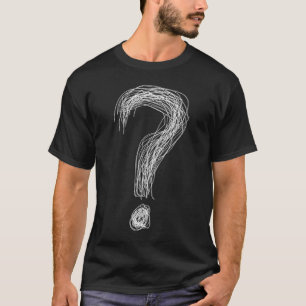 Confused Scribble Question Mark Chaos Overthinking T-Shirt