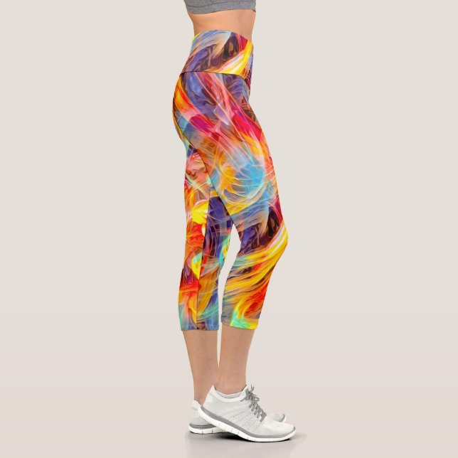 Confused Thoughts Capri Leggings (Right)