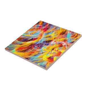 Confused Thoughts Ceramic Tile