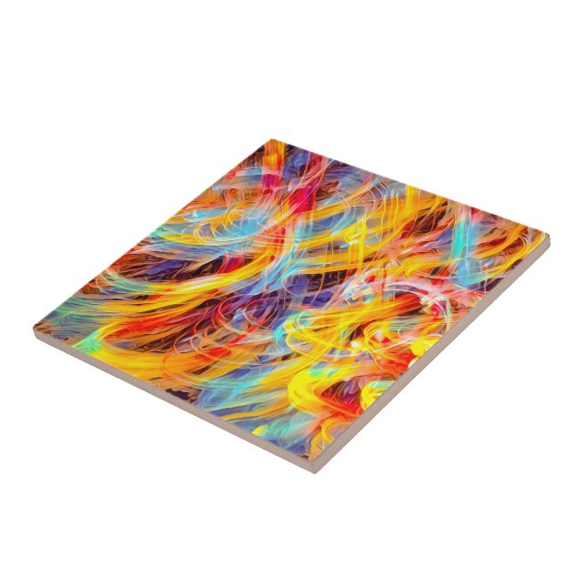 Confused Thoughts Ceramic Tile (Side)