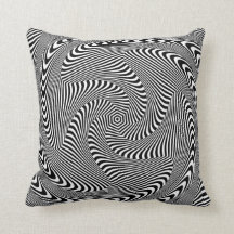 confusing hypnotic swirl lines pattern black white