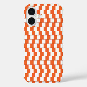 Confusing lines Orange iPhone 16 Case