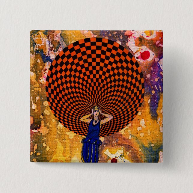 Confusion by Michael Moffa 15 Cm Square Badge (Front)