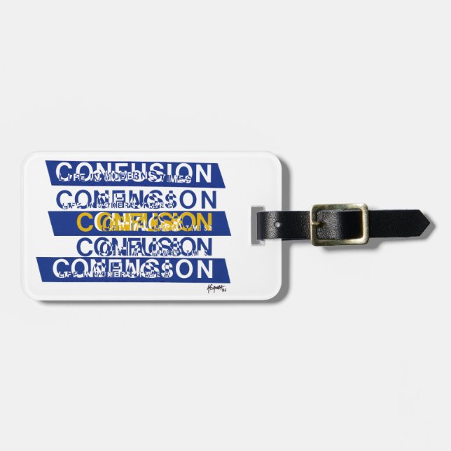 Confusion Luggage Tag (Front Horizontal)