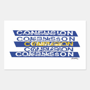 Confusion Rectangular Sticker