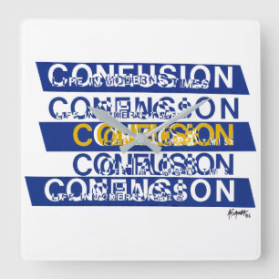 Confusion Square Wall Clock