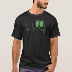 Conga Drum Heartbeat Drummer Squad Musical Music T-Shirt