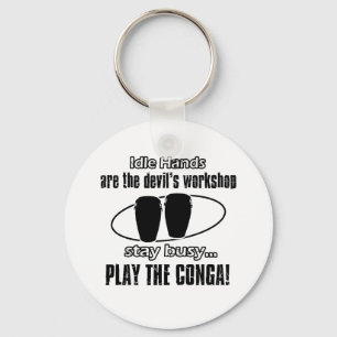 conga music design key ring
