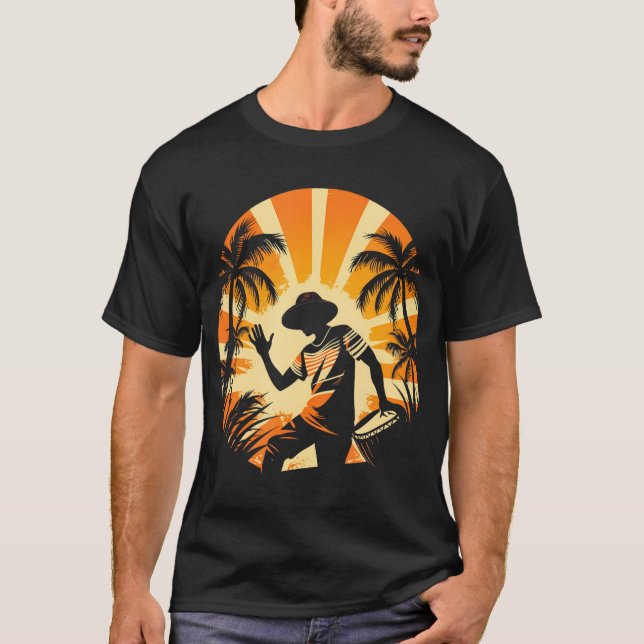 Conga Player Conguero Tumbadora Congas Drum T-Shirt (Front)
