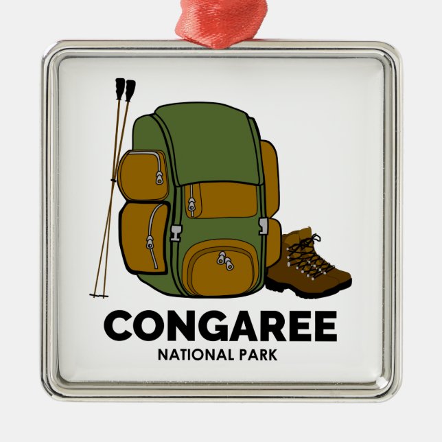 Congaree National Park Backpack Metal Ornament (Front)